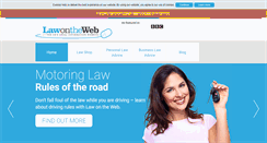 Desktop Screenshot of lawontheweb.co.uk